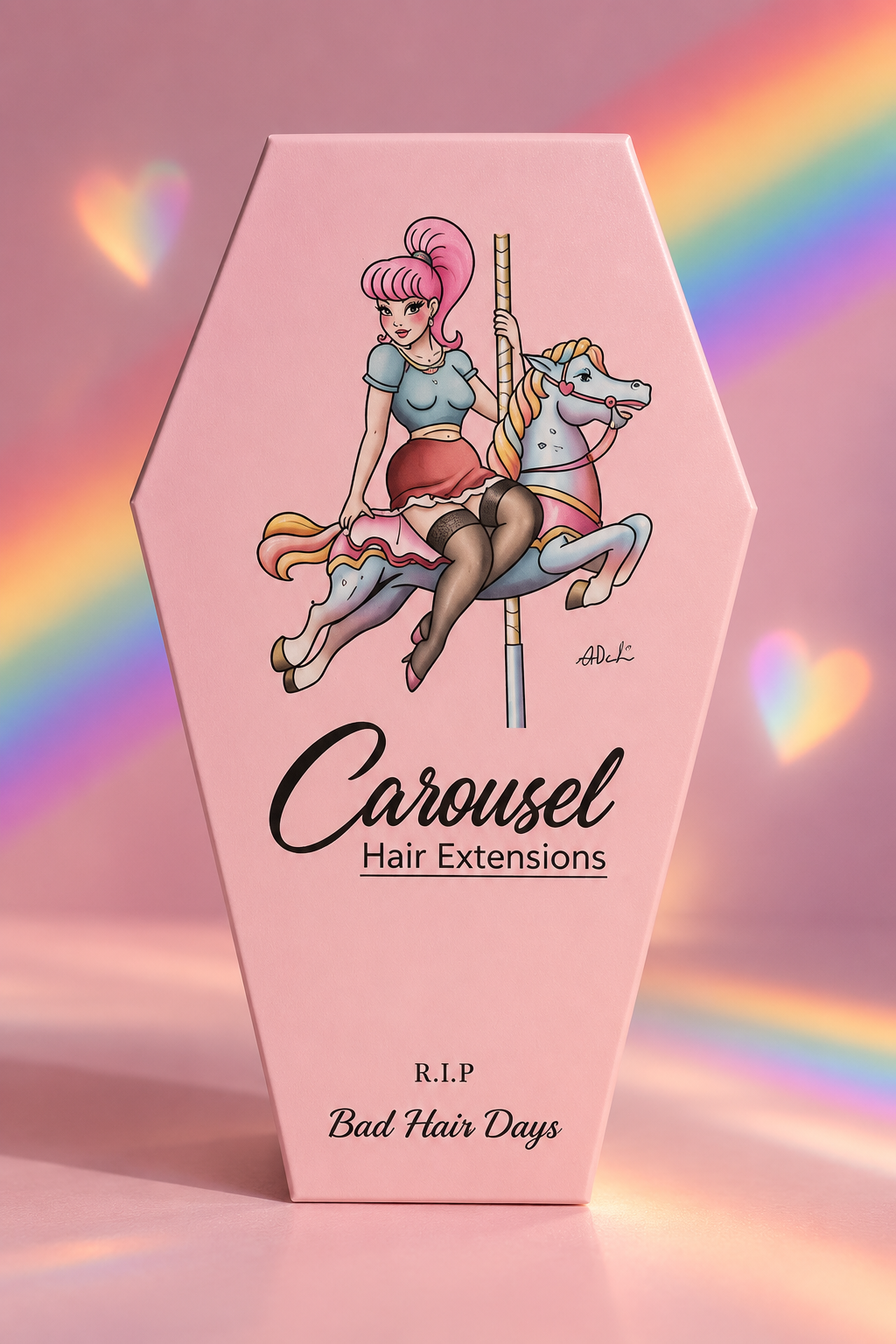 Carousel Pride Coffin